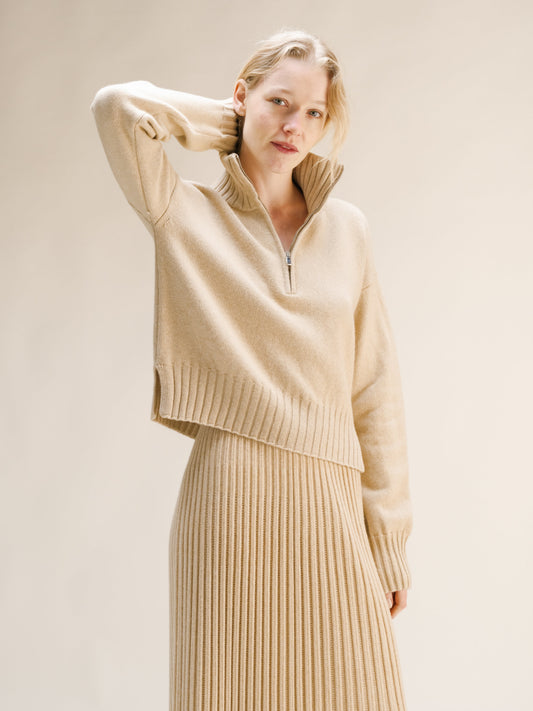 Aspen Cashmere Quarter-Zip